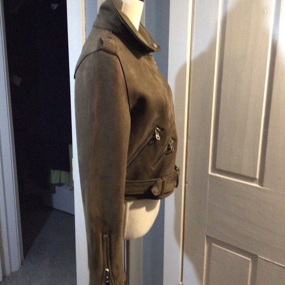 Dex Microsuede Bomber Jacket NWOT - Picture 5 of 6